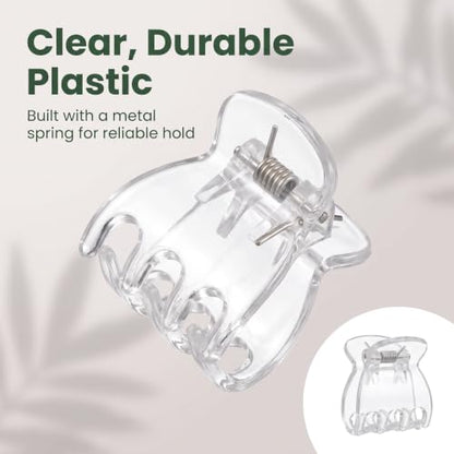 50Pcs Transparent Plant Orchid Clips,Flowers Fixer for Garden Vine Stem Plants Climbing Clasp for Support,Orchid Clips for Plants Support Garden Stakes