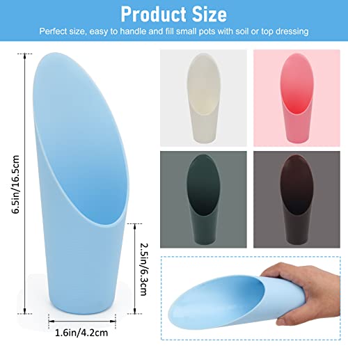 Coitak Bonsai Soil Scoops, 5 PCS Plastic Garden Soil Scoops