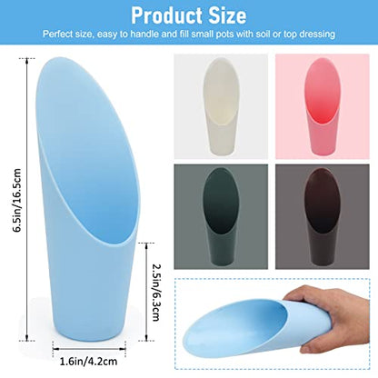 Coitak Bonsai Soil Scoops, 5 PCS Plastic Garden Soil Scoops