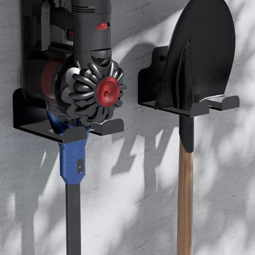 JNIHEEP Garage Organizer Trimmer Rack, Garden Power Tool Hanger Weed Whackers Holder Wall Mounted for Grass Trimmer, Hedge Trimmer, Garage Trimmer, Garden Tools,1 Pack - color: Black 1 Pack