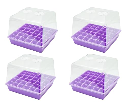 Bootstrap Farmer Countertop Seed Starter Kit in Purple, Reusable 1010 Tray Bundle with Inserts and Humidity Dome - color: Purple