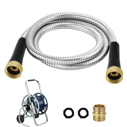 5ft Female to Female Short Garden Hose with Brass Fittings - size: 5ft