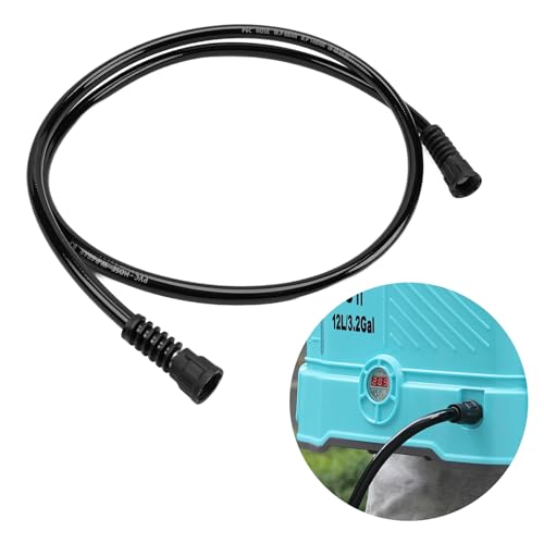 SideKing 1.6m PVC Replacement Hose for Sprayers – Nylon-Reinforced High-Pressure Hose with Fixing Nut (18mm Diameter) – Fits Garden Backpack Sprayers & Pump Outlets