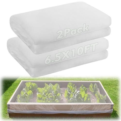 Alphatool 2 Pack 6.5x10ft Garden Netting, Ultra Fine Mesh Plant Covers - size: 6.5 x 10 ft (2 pack)