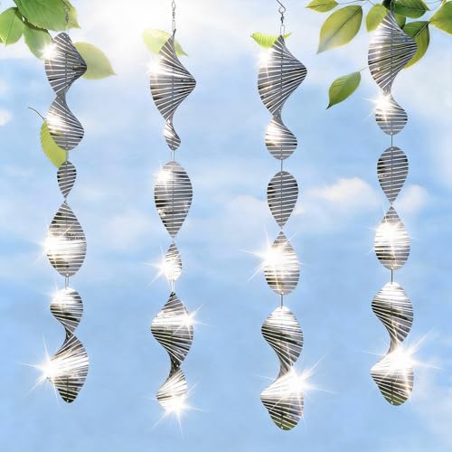 CHONOVO 12 Discs 4 Pcs Bird Deterrents for Outside, Bird Repellent Devices - size: 12 Discs 4 Pcs