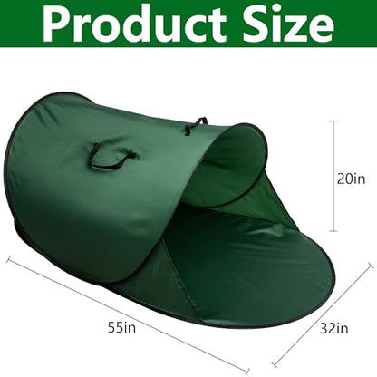 150 Gallon Foldable Pop Up Leaf Collector, Large Leaf Pickup and Loader Bag - color: 1Pc-55'' x 32''