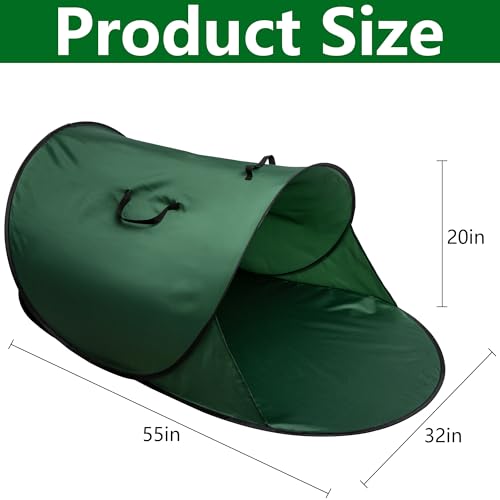 150 Gallon Foldable Pop Up Leaf Collector, Large Leaf Pickup and Loader Bag - color: 1Pc-55'' x 32''