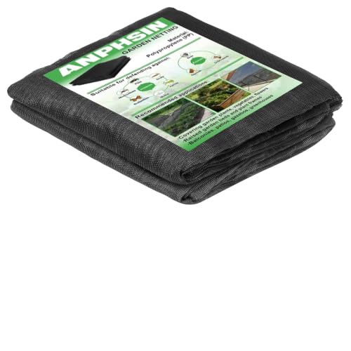 4 x10 ft Black Garden Netting Row Cover, Ultra Fine Mesh for Protection Row Cover Raised Bed Screen Mesh Greenhouse Mosquito Net, Protecting Tree Plants Vegetable Flowers Fruits - color: Black 4x10ft