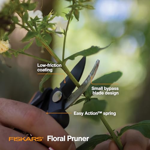 Fiskars Floral Bypass Pruning Shears, Garden Clippers for Deadheading - style: Floral Pruner