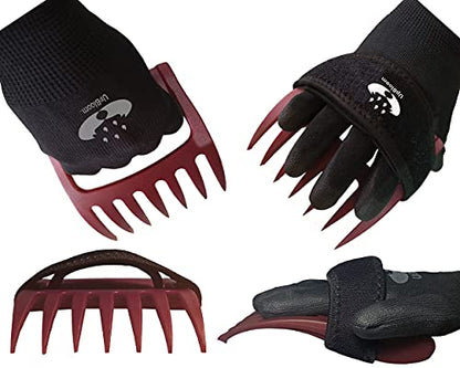 UpBloom - Garden Hand Cultivator Includes 2 Pairs of Spandex Gardening Gloves - ergonomically Designed to Hand rake, dig, Weed, Plant, Aerate and Cultivate Vegetable and Flower beds (Medium) - size: Medium