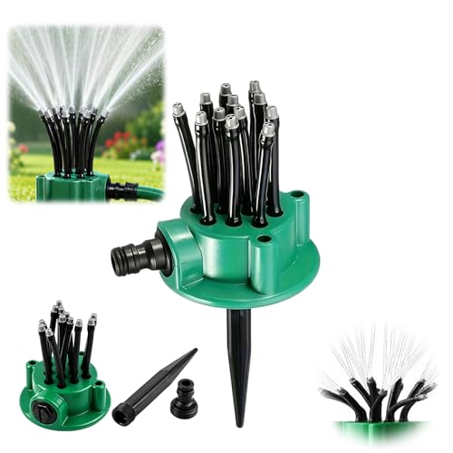 360 Degree Garden Automatic Multi Sprinkler Garden Lawn Sprinklers, Above Ground Irrigation Sprinkler, Sprinklers for Yard, Lawn Sprinkler Large Area Coverage,Gardening Tools