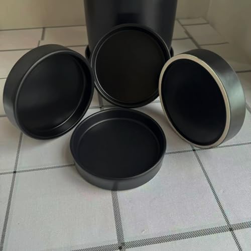 Yukfona Ceramic Plant Saucer Tray 4 Pcs 4 Inch Black, 4.53" OD x4.13 ID x0.9 Deep| Fits Flower pots Bottom≤ 4.13", Heavy Duty Glazed Round Planter Drip with Catch Basin for Indoor Outdoor Plants - color: Black, size: (4.5"/4.1")-4pack
