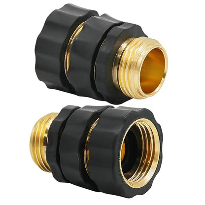 Lifynste 3/4 Inch Garden Hose Quick Connector Fittings, Easy Connector Fitting, Male and Female Set, (4) - style: Set of 4