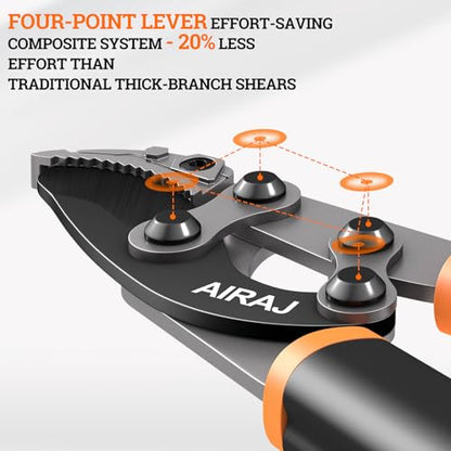 AIRAJ 18” Anvil Loppers for Tree Trimmer, Tree Branch Cutter Garden Tools