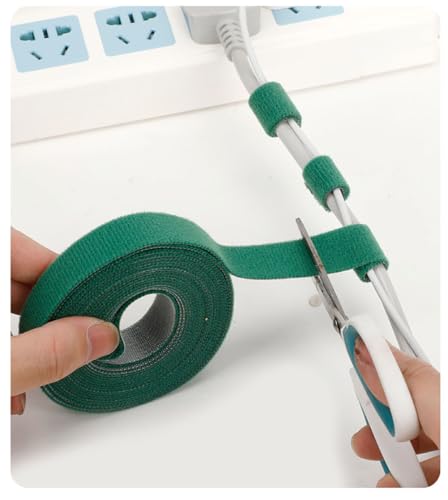Plant Tape 32 Ft Green Garden Twist Ties for Plants, 13/16 Inch Plant Supports for Climbing Plants, Home and Office