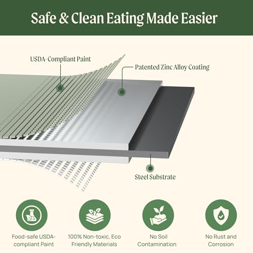 Vego garden 17" Tall 4' x 10' Giant Modular Metal Raised Garden Bed Kit, A King Sized Garden Bed for Vegetables, Flowers, Herbs, Pearl White - color: Pearl White, size: 4' x 10'