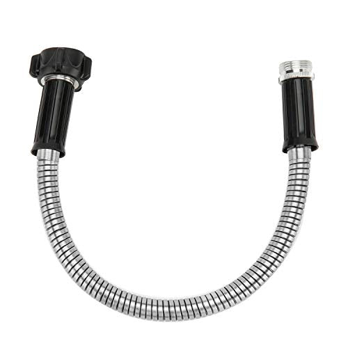 Yanwoo 304 Stainless Steel 1 Feet Short Garden Hose with Female to Male Connector, Water Hose, Metal Hose, Outdoor Hose (1ft) - size: 1ft