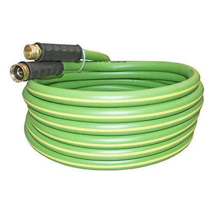 HQMPC Garden Hose 5/8"IDx20' Hose For Garden Lawn Watering Durable PVC Non Kinking Heavy Water Hose with Brass Hose Fittings (20 FEET) - size: 20 Feet