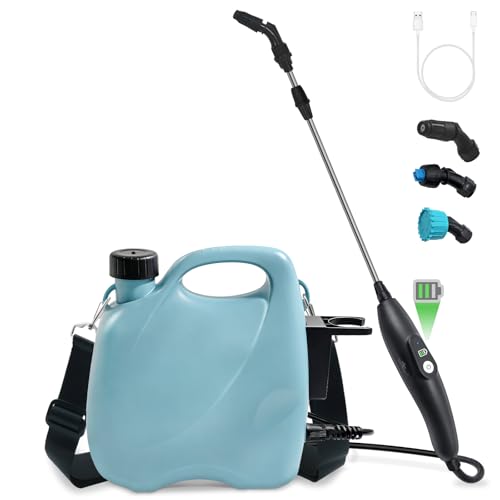 Battery Powered Sprayer 1.35 Gallon, Electric Pump Garden Sprayer in Lawn - size: 1.35