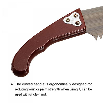uxcell 24 Inch Pruning Saws, Straight Blade Hand Saw Wood Handle for Camping Garden Wood Tree Branches Trimming