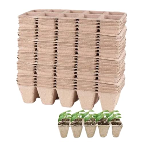 360 Cells Peat Pots Seedling Start Trays 36 Pack Plant Starter Kit