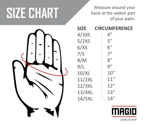 MAGID G195T Lose Rose Handler Glove with Nitrile Coating, Green, Small