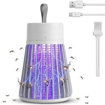 Electric Fly Zapper, Powerful Mosquito Killer with 365nm Light, Hanging Insect Zapper for Moths, Gnats, Flies, Indoor Outdoor Portable Bug Trap for Garden Party Camping Patio