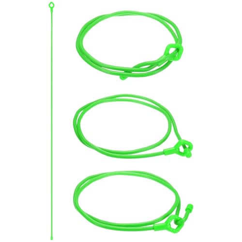 M METERXITY 4-Pack Adjustable Plant Ties, 32inch/81.28cm Silicone Flexible Multi-Function Sturdy Garden Twist Tie for Plant Support/Tree/Shrub/Vine, Reusable Support Twine [Green] - color: Green, size: 32inch/81.28cm