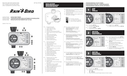 Rain Bird HET100 Electronic Digital Hose End Timer, 3/4"