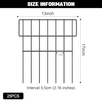 25 Pcs Animal Barrier Wire Fence Garden Fencing Animal Barrier
