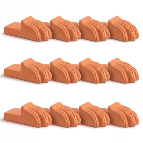 LemonRoad 12 Set Lion Paw Pot Feet for Outdoor Planters, Terra Cotta Cement - size: Lion Paw