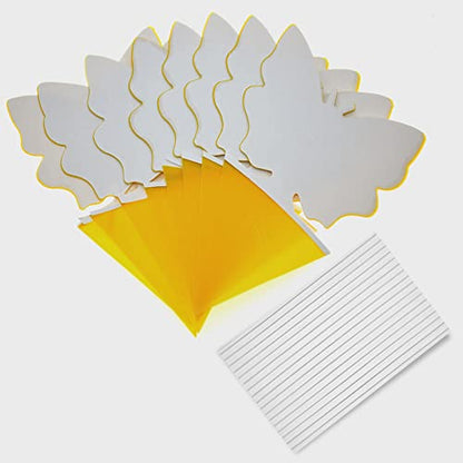 Faicuk Dual-Sided Yellow Sticky Fly Traps for Plant, 20 Pack