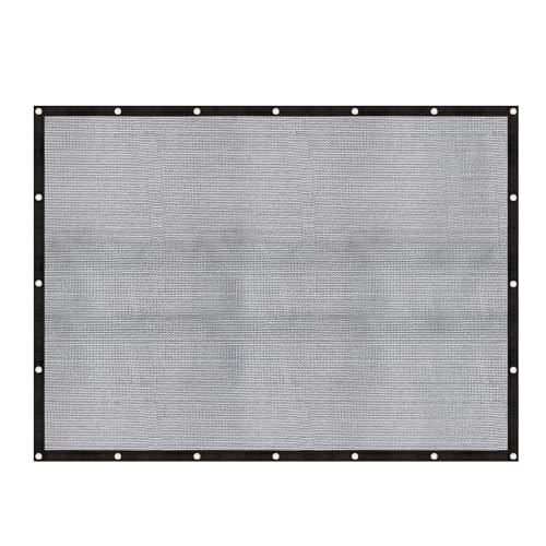 60-70% Mesh Tarp Shade Screen with Grommets, 6x8ft, Black(Custom Size) - size: 6' x 8' custom size
