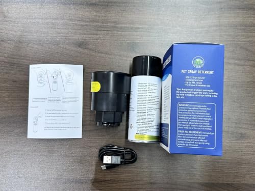 Pet Spray Deterrent for Cat & Dog, Motion Activated [2 Pack] Black - color: Black-2 Pack
