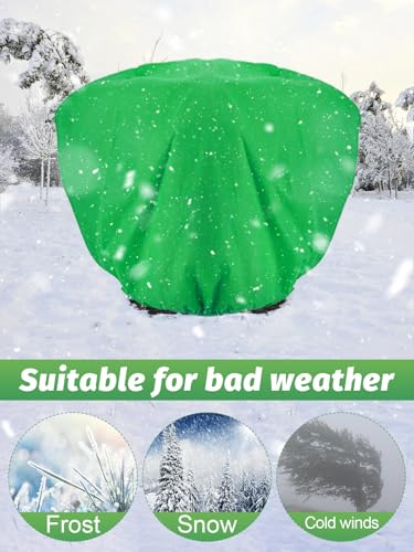 ANPHSIN 2 pcs 9.8ft x 9.8ft Extra Large Plant Covers Freeze Protection