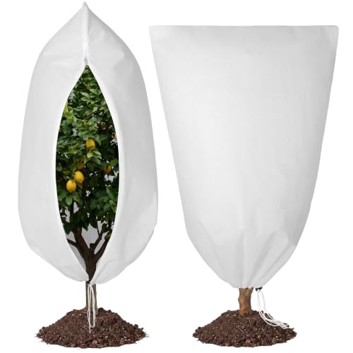 Plant Covers Freeze Protection 47"x71" ‌2.07oz for Winter,2-Pack - size: 47"Wx71"H*2PCS