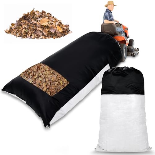 2026 New Large Lawn Tractor Leaf Bag Grass Catcher Bag, 79x52 Inch Leaf Bag