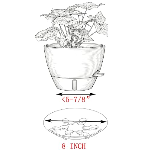 4 Pack Heavy Duty Black with Silver Plastic Plant Saucer Sturdy Pot Tray Plant Drip Trays Drip Trays for pots,Plant Water Catcher Tray,Plant Pot Saucers (8 INCH) - color: Silver, size: 8 inch