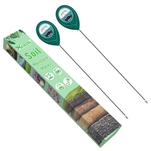 XLUX 2 Pack Long Probe Plant Soil Moisture Meter, Battery-Free - size: 40CM-2 Pack