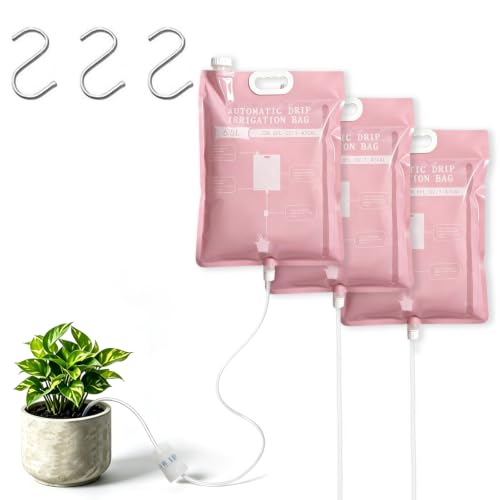 3Pcs 6.5L Automatic Vacation Plant Waterer Bag,Plant Self Watering Devices