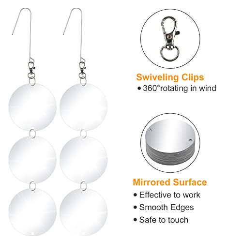 XPCARE Bird Scare Discs Set, 30 Pcs Reflective Double-Sided Bird Reflectors