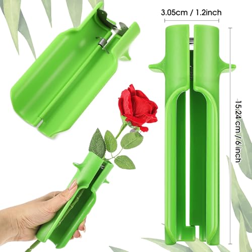 14 Pcs Rose Thorn Stripper Tool Florist Supplies for Women, Green - color: Green