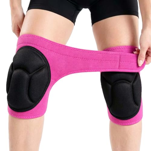 Womens Knee Pads for Kneeling on Floors, Soft EVA Foam Kneepads, Pink L - color: Pink, size: Large