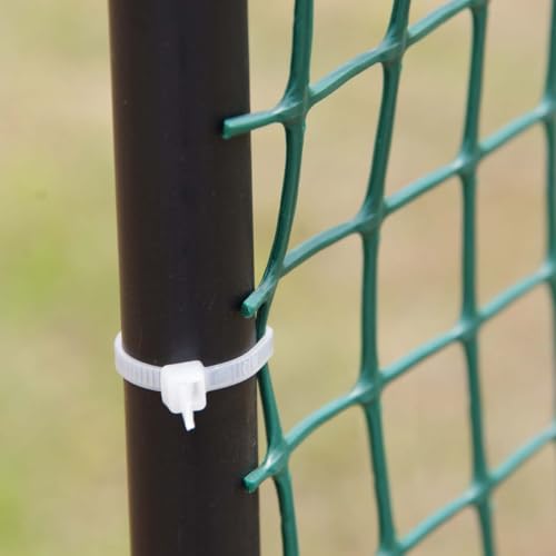 Heavy-Duty Plastic Mesh Netting, Green, 35.4 x 197 in (90cm x 5m), 25mm Grid, Recycled Plastic, Cut-to-Size, Multi-Purpose for Gardening & Fencing - size: 0.98 in (25mm)