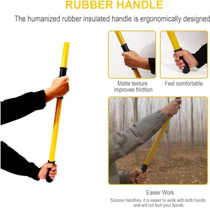30Ft Tree Pole Pruner, 2025 Upgraded Spring Manual Branches Trimmer for Garden Tools Loppers Hand Pole Saws Extendable Height with Knives and Storage Pocket