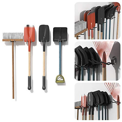 TORACK Garage Tool Organizer Hooks, 4-Pack Heavy-Duty 12" Steel Wave Hooks - size: 4-Pack 12" Wave Hooks