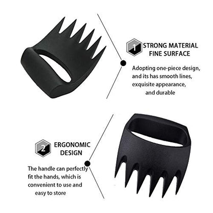 2Pcs Manual Cultivator Claw Held Garden Paw Tools Ergonomic Hand Tiller Rake for Lawn Care Aerating&Planting&Cultivating&Weeding with 2 Knee Pads Free