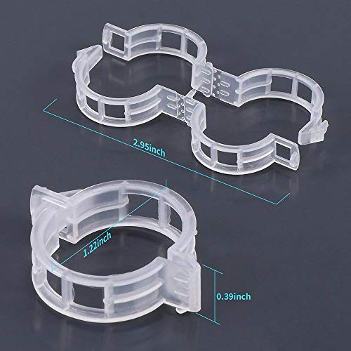 200Pcs Garden Clips for Climbing Plants, Reusable Trellis Clips for Tomatoes, Cucumbers, Peas - Gentle Plastic Plant Supports, Sun - Resistant Plastic Plant Supports