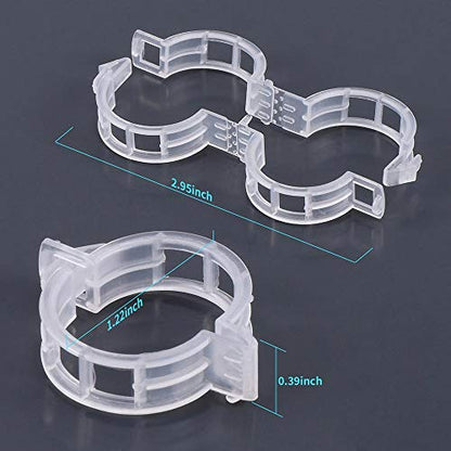 200Pcs Garden Clips for Climbing Plants, Reusable Trellis Clips for Tomatoes, Cucumbers, Peas - Gentle Plastic Plant Supports, Sun - Resistant Plastic Plant Supports