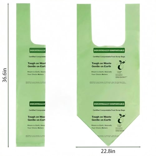 Compostable Bags, 13 Gallon, 128 Count, 49.2 Liter - color: 13Gal 128Pcs